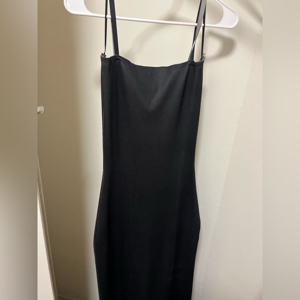 Zara Strapped Black Bodycon Dress
